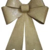 30" X 22" Gold Glitter Bow -The Christmas Palace 0671401010