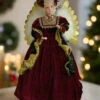 32" Burgundy & Gold Animated Musical Angel Tree Topper -The Christmas Palace 0671401901 76f31f13 2e52 4ce4 b3ae a57ed4a681d3