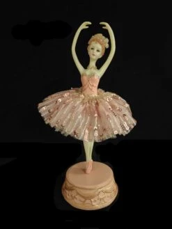 13" Pink Ballerina Music Box