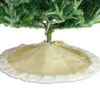 48" Champagne With White Fur Tree Skirt 1 48" Champagne With White Fur Tree Skirt -The Christmas Palace 0671402112