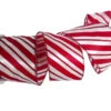 2.5" X 10 YD Red & White Peppermint Ribbon Set Of 3 -The Christmas Palace 0671402686