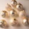 5" Ivory Jewel Ball Ornaments Assorted Set Of 9 2 5" Ivory Jewel Ball Ornaments Assorted Set Of 9 -The Christmas Palace 0671404506 1