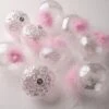 5" Crystal Pink Feather Ornament Assorted Set Of 9 -The Christmas Palace 0671406649 1