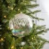 8" Clear Iridescent Shiny Glass Ball Set Of 2 2 8" Clear Iridescent Shiny Glass Ball Set Of 2 -The Christmas Palace 0671406808 1