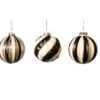 3" Black & White Assorted Ornament Set Of 12 -The Christmas Palace 0671406845 3