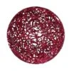 8" Burgundy Snowflake Glitter Ornament Set Of 2 2 8" Burgundy Snowflake Glitter Ornament Set Of 2 -The Christmas Palace 0671407238