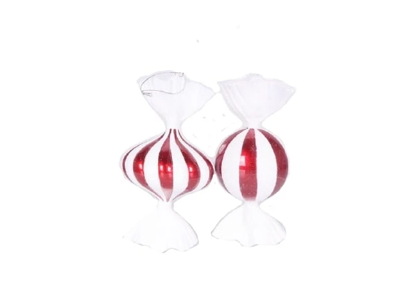 8" Peppermint Candy Ornament Set Of 6 3 8" Peppermint Candy Ornament Set Of 6