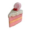 6" Pink Cake Slice With Sprinkles Ornament Set Of 6 1 6" Pink Cake Slice With Sprinkles Ornament Set Of 6 -The Christmas Palace 0671408314