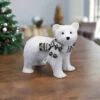 8" White Polar Bear With Scarf -The Christmas Palace 0671408381