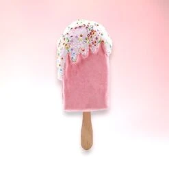 7" Pink Ice Cream Ornament Set Of 12