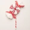 16" Peppermint Stripes Candy Pick Set Of 6 -The Christmas Palace 0671408489