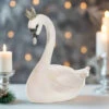 13" White Swan With Crown 1 13" White Swan With Crown -The Christmas Palace 0671408542
