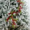47" Red Berry With Leave Garland 1 47" Red Berry With Leave Garland -The Christmas Palace 0671408919 2