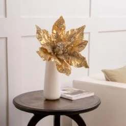 21" Giant Poinsettia Set Of 2 -The Christmas Palace 0671409662 2