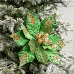 21" Giant Poinsettia Set Of 2 -The Christmas Palace 0671409722 1