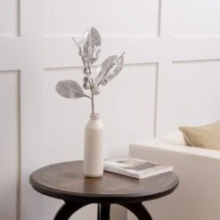 24" Silver & Icy Berry Magnolia Leaf Set Of 6 7 24" Silver & Icy Berry Magnolia Leaf Set Of 6 -The Christmas Palace 0671409755 2