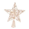 11" Gold Glitter Star Tree Topper Battery Operated LED Lights 2 11" Gold Glitter Star Tree Topper Battery Operated LED Lights -The Christmas Palace 0671430540A