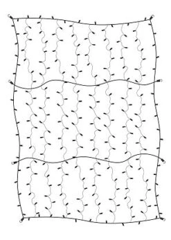 Warm White LED Trunk Light Gray Net