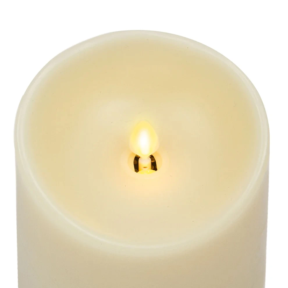 8.75" Ivory Flameless Candle Pillar 5 8.75" Ivory Flameless Candle Pillar - Image 3