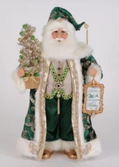 Karen Didion Originals 19" Jade Elegance Santa