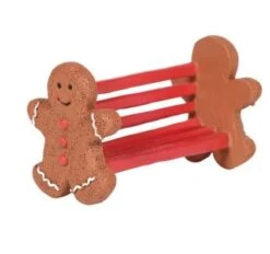Village Accessory Gingerbread Bench