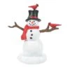 Village Accessory Cardinal Christmas Snowman -The Christmas Palace 2839930691
