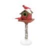 Village Accessory Cardinal Christmas Bird Feeder -The Christmas Palace 2839930692