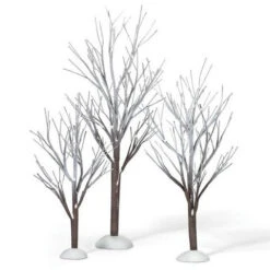 Village Accessory First Frost Trees Pack Of 3