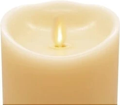 5" Ivory Flameless Candle Pillar -The Christmas Palace 4199315601 3