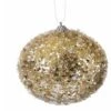 4.5" Champagne Iced Ball Set Of 12 2 4.5" Champagne Iced Ball Set Of 12 -The Christmas Palace 4390270920