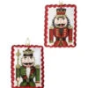 5" Glass Nutcracker Ornament Assorted Set Of 2 -The Christmas Palace 4390302212