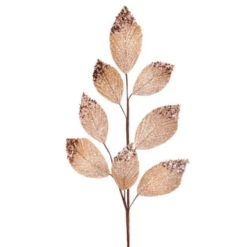 26" Gold Bead Tip Leaf Spray Set Of 12