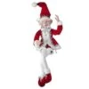 30" Red, Silver, & White Bendable Fabric Elf -The Christmas Palace 4390311207