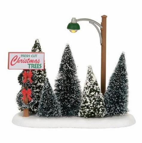 Village Accessory Lit Chirstmas Tree Lot 3 Village Accessory Lit Chirstmas Tree Lot