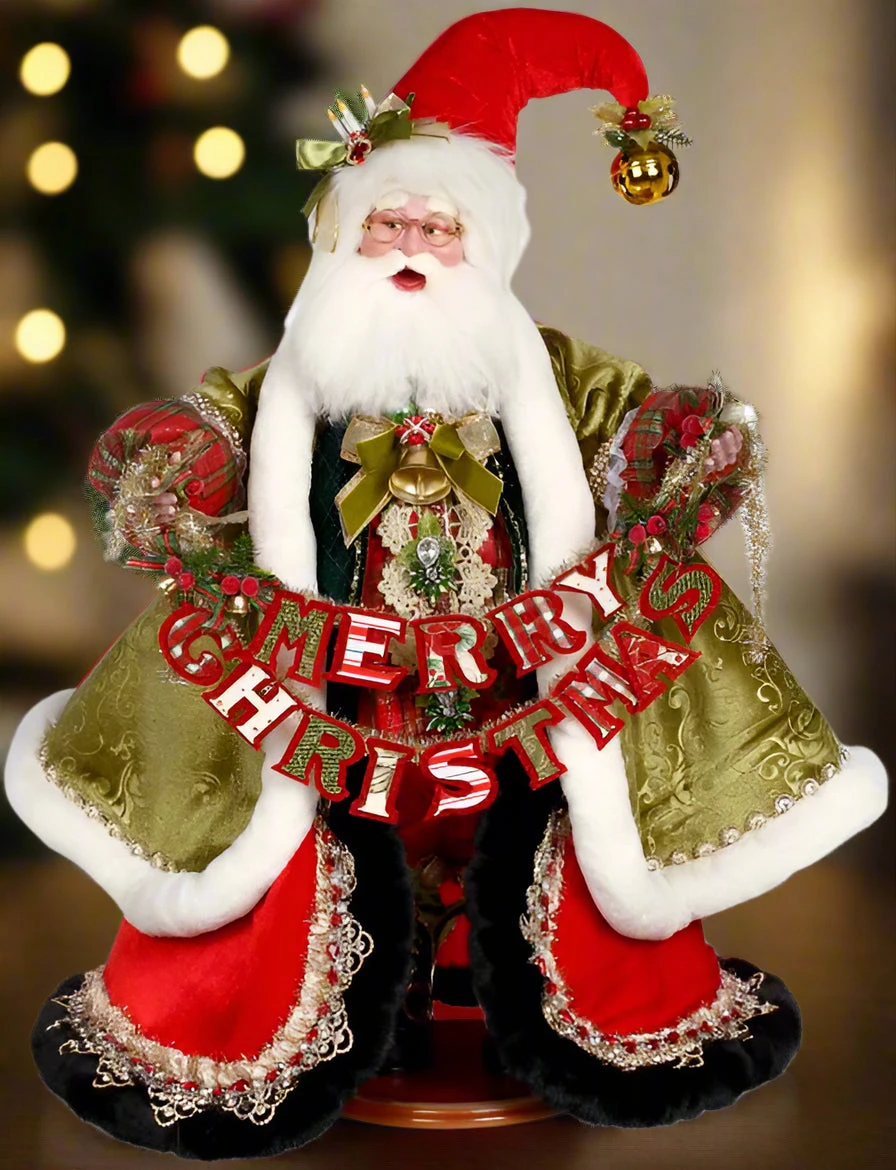 Mark Roberts 26.5" Merry Christmas Santa 3 Mark Roberts 26.5" Merry Christmas Santa