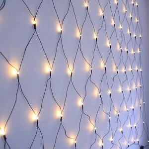 4 FT X 6 FT Starter Set Warm White Net With 200 LED Lights 3 4 FT X 6 FT Starter Set Warm White Net With 200 LED Lights