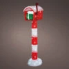 3 FT 60 LED Cool White Battery Operated Outdoor Red Mailbox Acrylic -The Christmas Palace 8720093269192