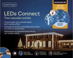 39 FT Cascade Extension Set Cool White With 6 Strings Of 480 LED Lights -The Christmas Palace 8720194496237D